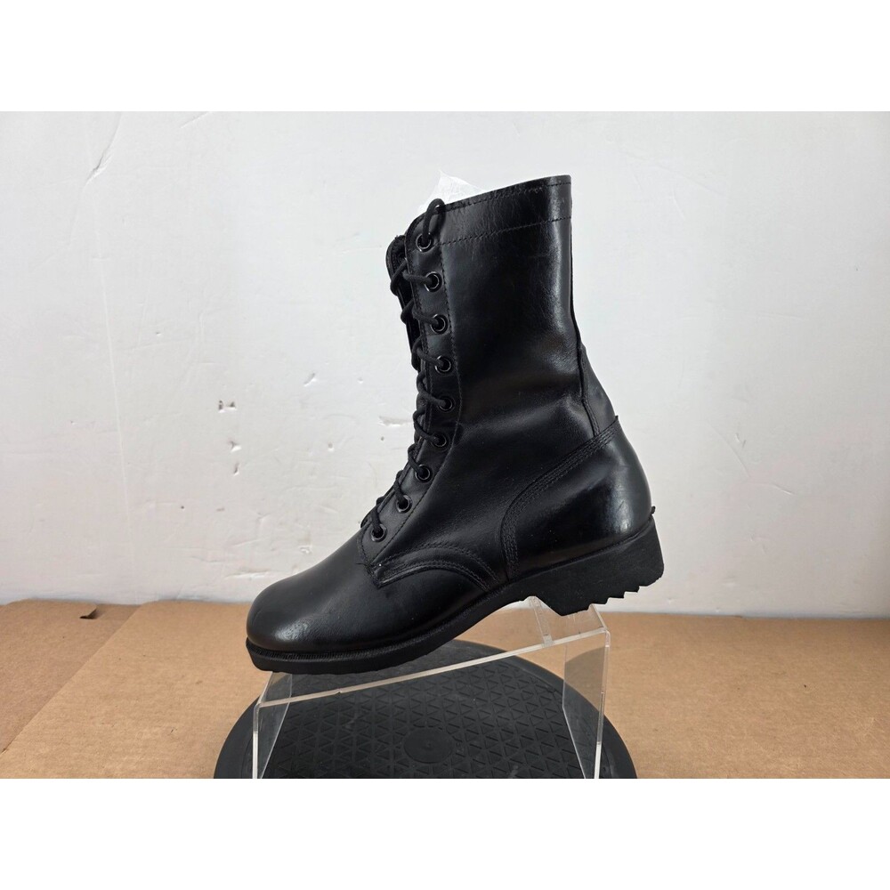 Vintage PJ Combat Boots Mens 9.5 R Black Leather 1973 Military 7-73